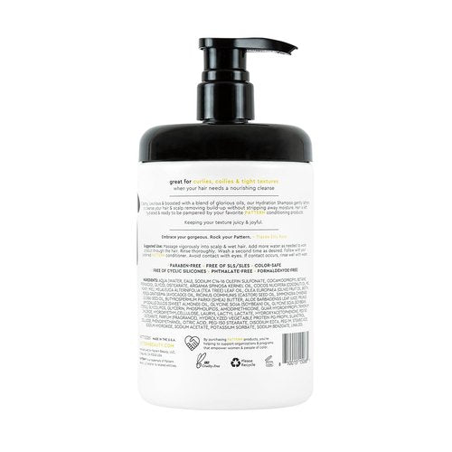 PATTERN Beauty Hydration Shampoo - Nourishing Honey, Aloe Vera & Biotin for Curly Hair | 25 Fl Oz