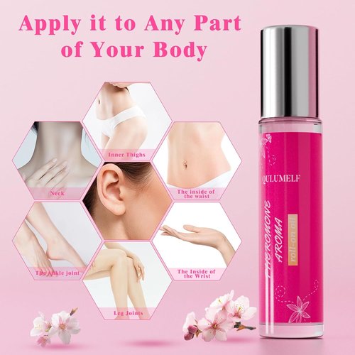 QULUMELF Pheromone Perfume for Women - Long Lasting Fruity Fragrance in Portable Roller Ball Design