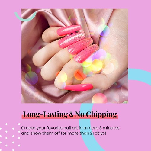 Beetles Pink Gel Nail Polish - Hot Pink Gel Polish, 15ML/0.51Fl Oz Neon Color, Soak Off UV LED Lamp Nail Art, Long-Lasting Manicure Salon DIY Home Spring Nails - Gifts for Her