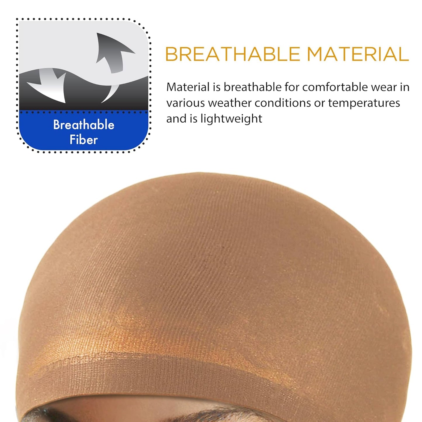 DONNA STOCKING WIG CAPS FOR WOMEN HAIR CAP, WIG HEAD, HAIR NET 2pcs 3PACK