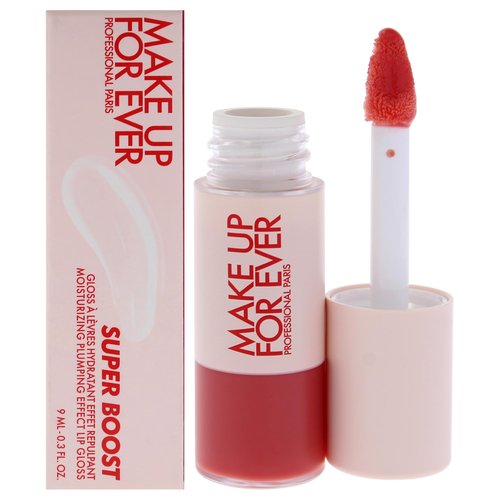 Make Up For Ever Super Boost Lip Gloss - 10 Juicy Peach for Women - 0.3 oz Lip Gloss