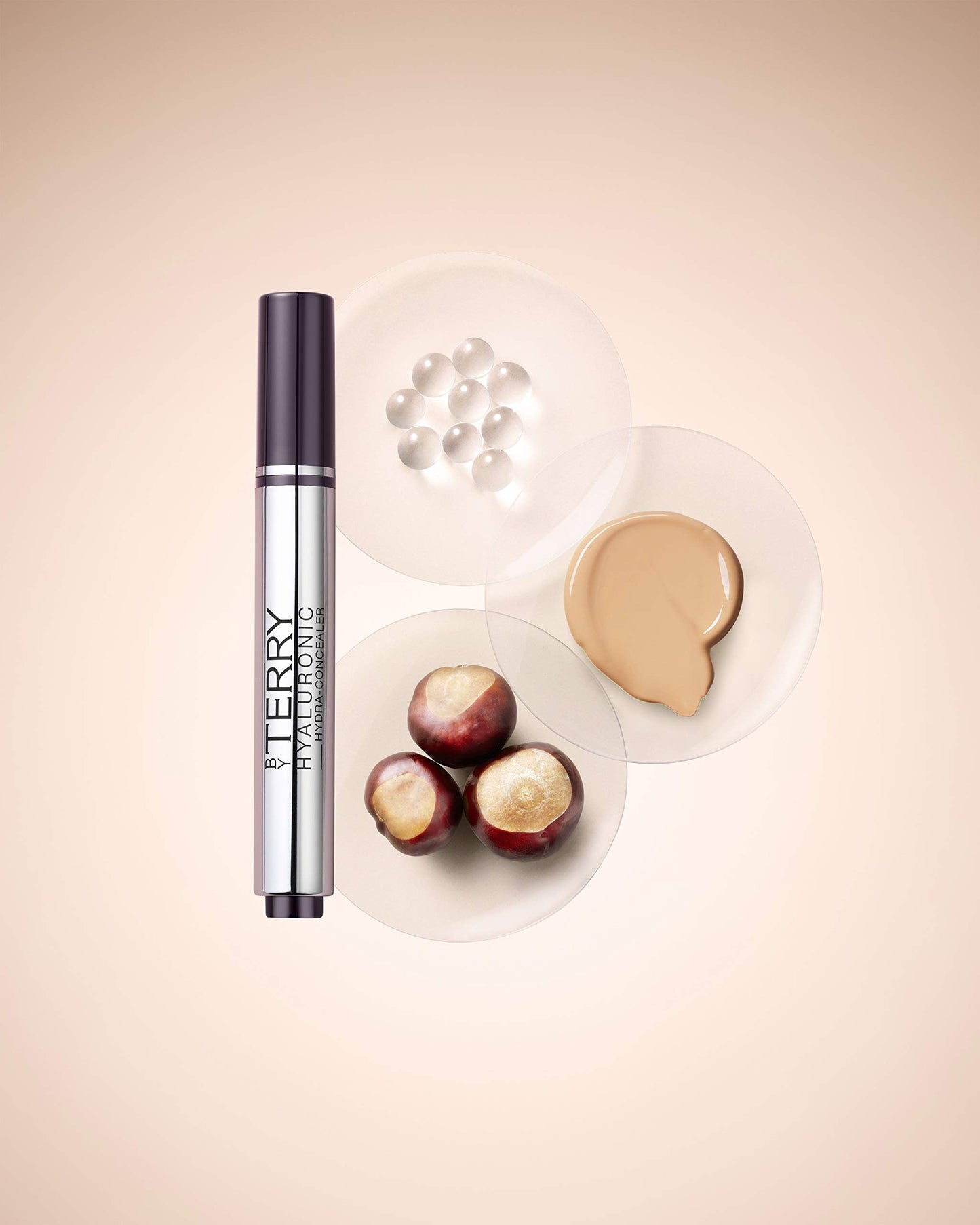 By Terry Hyaluronic Hydra-Concealer, Buildable Coverage Cream Concealer, Brightens & Protects, Vegan Formula, 400 Medium, 0.22 oz