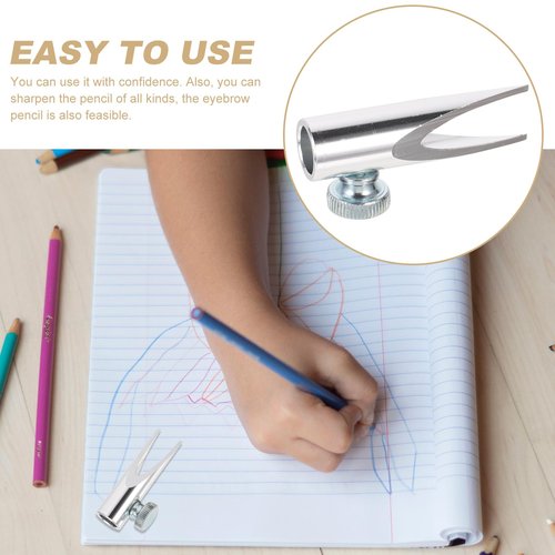 Beavorty Eye Pencil Sharpener Eyeliner Sharpener Eyebrow Pencil Sharper Sharpener Manual Makeup Sharpening Tool for Eyebrow Lip Pencils Cosmetic Pencil Eyeliner Lipliner Pencils Hand Tools