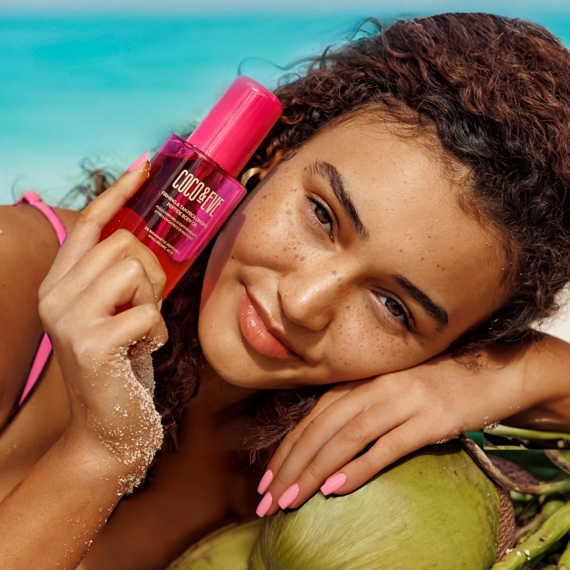 Coco & Eve Firming Body Oil - Natural Tan Extender with Tropical Oils & Vitamins C & E | 5.75 fl oz