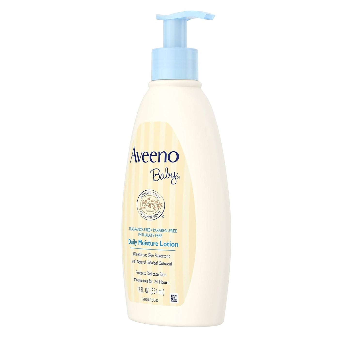 Aveeno Baby Daily Moisture Body Lotion - Hypoallergenic & Fragrance-Free for Sensitive Skin | 12 fl. oz