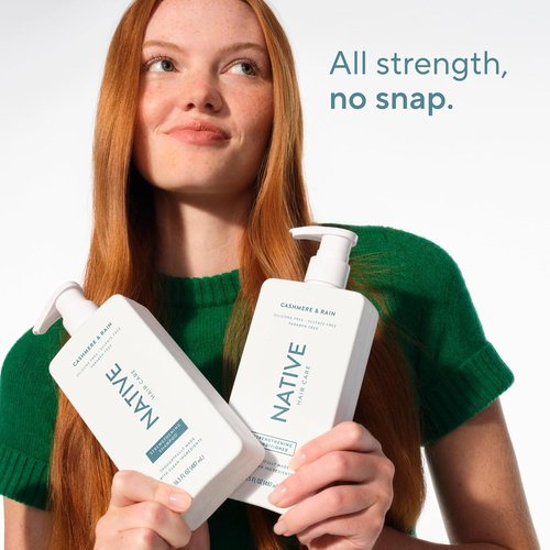 Native Strengthening Shampoo - Cashmere & Rain Scent | 16.5 Fl Oz for Healthy Hair