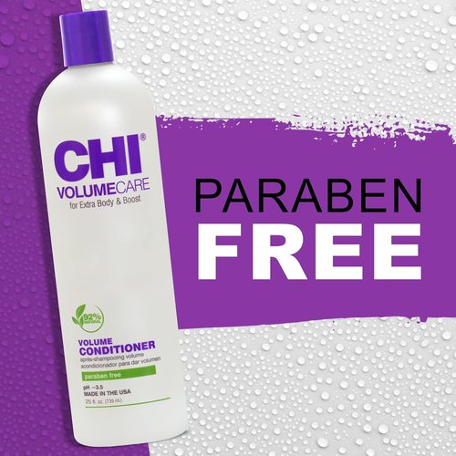 CHI VolumeCare Volumizing Conditioner - Boosts Volume for Thin, Fine Hair | Moisturizing & Sulfate-Free, 25 Oz