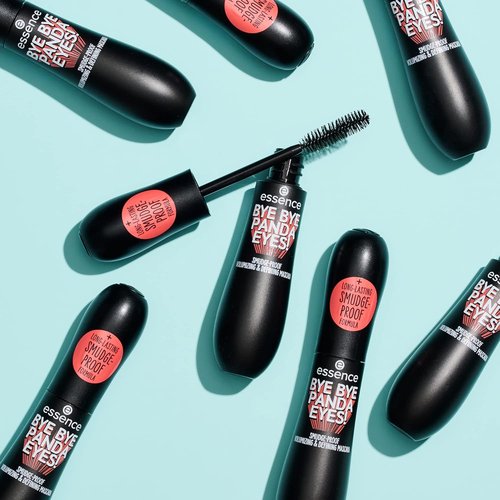 Essence Bye Bye Panda Eyes Tubing Mascara - 3-Pack Smudge-Proof & Volumizing | Vegan & Cruelty-Free