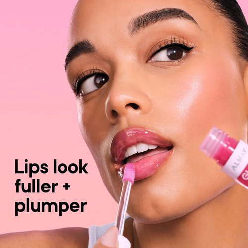 Almay Gleam Big™ Lip Serum - Hydrating, Moisturizing, Hypoallergenic Lip Gloss | 400 Berry Excited, 0.13 fl oz