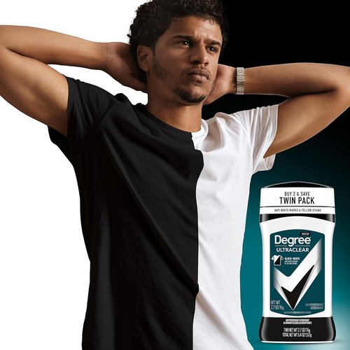 Degree Men UltraClear Antiperspirant Deodorant - 72-Hour Sweat & Odor Protection | 2 Count, 2.7 oz