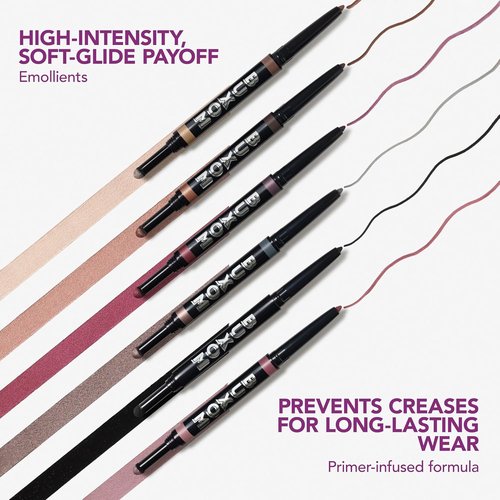 BUXOM Dual-Ended Eyeliner & Shadow Duo - Waterline-Safe Liner & Crease-Proof Shadow, Longwear, Vegan