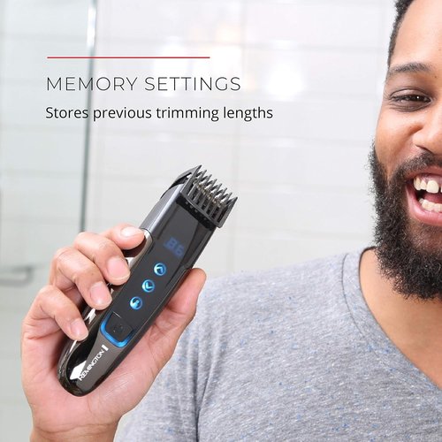 Remington MB4700 Smart Beard Trimmer - Rechargeable with Digital Touch Screen & Memory Settings
