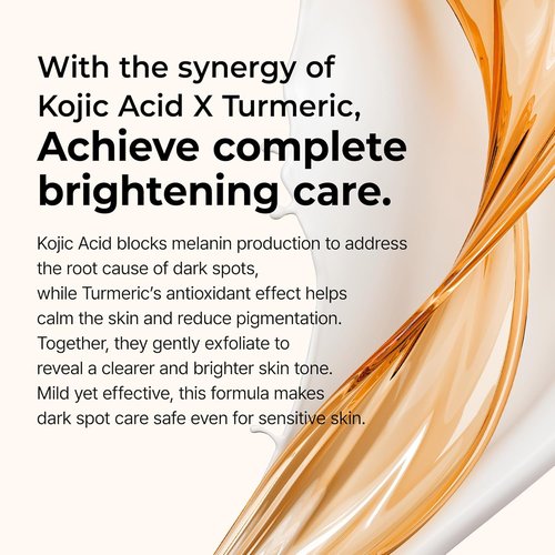 Dr. Melaxin Kojic Acid Turmeric Serum - Exfoliating Dark Spot Corrector with AHA/BHA & Niacinamide (80ml)
