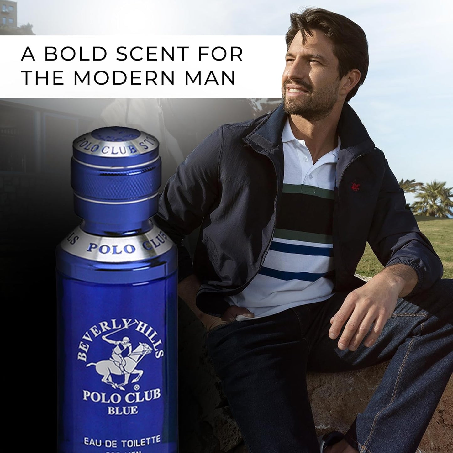 Beverly Hills Polo Club Cologne for Men - Fresh Oceanic Lavender & Sandalwood Scent | 3.4 fl. oz / 100 ml