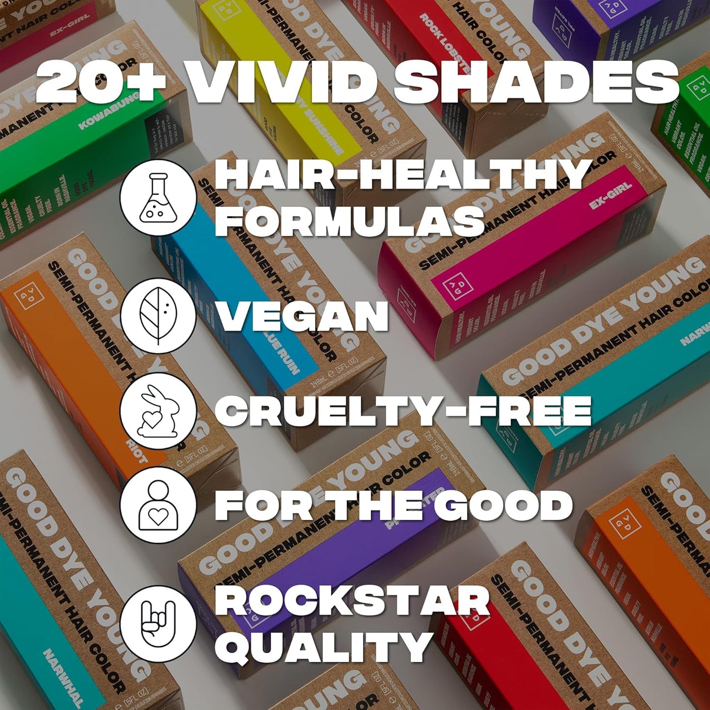 Good Dye Young Semi-Permanent Pink Hair Color - Vegan, Cruelty-Free, Non-Damaging Formula (5 FL OZ, Ex Girl)