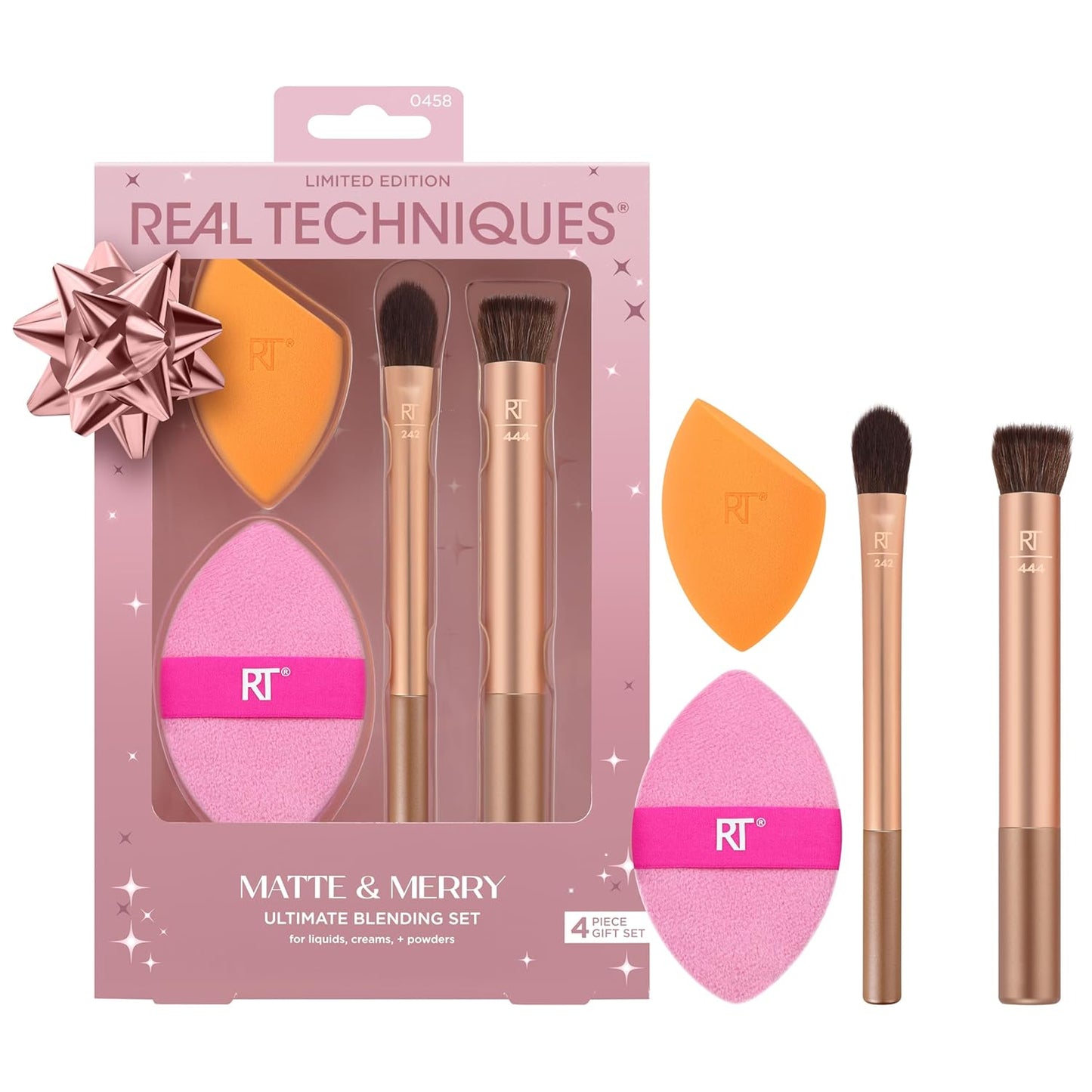 Real Techniques Expert Concealer Brush, Conceal Under Eyes & Cover Blemishes, Makeup Brush For Blending Liquid & Cream Concealer, Brighten Dark Circles, Cruelty-Free, Soft Bristles, 1 Count