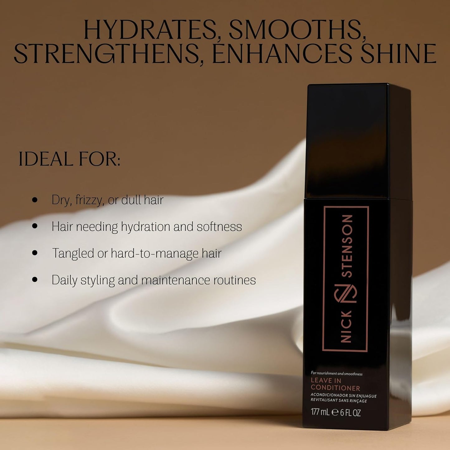 Skiennix Leave-In Conditioner - Hydrating Formula for Color-Treated Hair | Adds Shine & Manageability - 6 oz