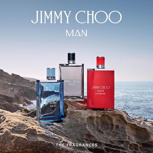 JIMMY CHOO - Man Extreme Eau de Parfum - Aromatic Men's Fragrance with Red Thyme & Tonka Bean - 3.3 oz