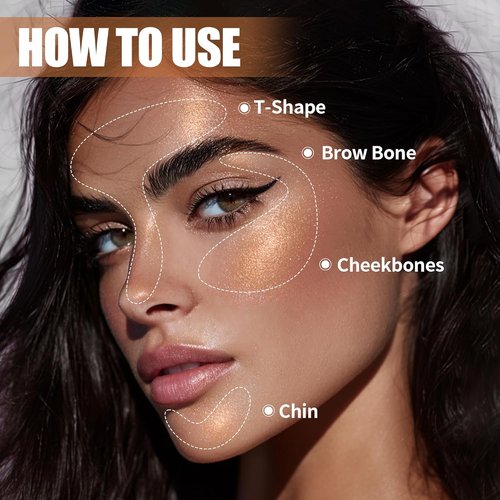 Regine Switzerland Highlighter Stick - Sheer Glow Cream for Radiant Skin | Blendable, Long-Lasting, All Skin Tones (01 Pearl Shimmer)
