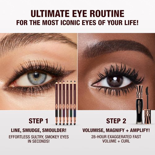 Charlotte Tilbury Rock 'N' Kohl Eyeliner Pencil - Waterproof Precision Smudger for Sultry Smokey Eyes