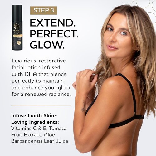 Norvell Glow System Post-Tan Face Lotion - 2 fl oz | Extend Your Glow & Build a Gradual Tan