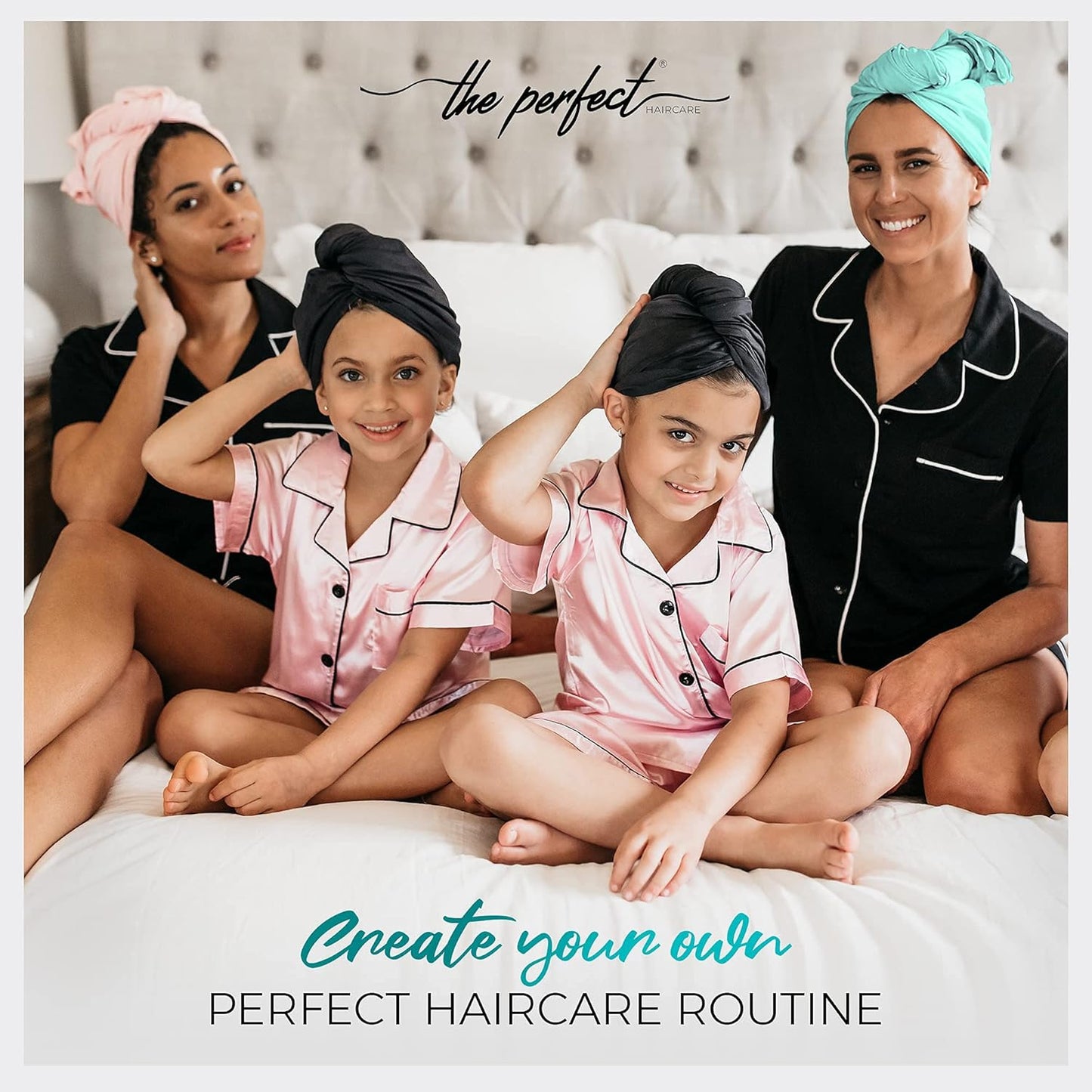Skiennix Microfiber Hair Towel Wrap - Fast Drying Anti-Frizz Turban for Curly & Straight Hair | Gentle Detangling Brush Included