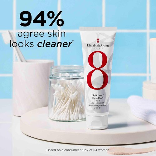 Elizabeth Arden Eight Hour HydraPlay Cleanser - 2-in-1 Hydrating Face Wash & Pore Minimizer, 4.2 oz.