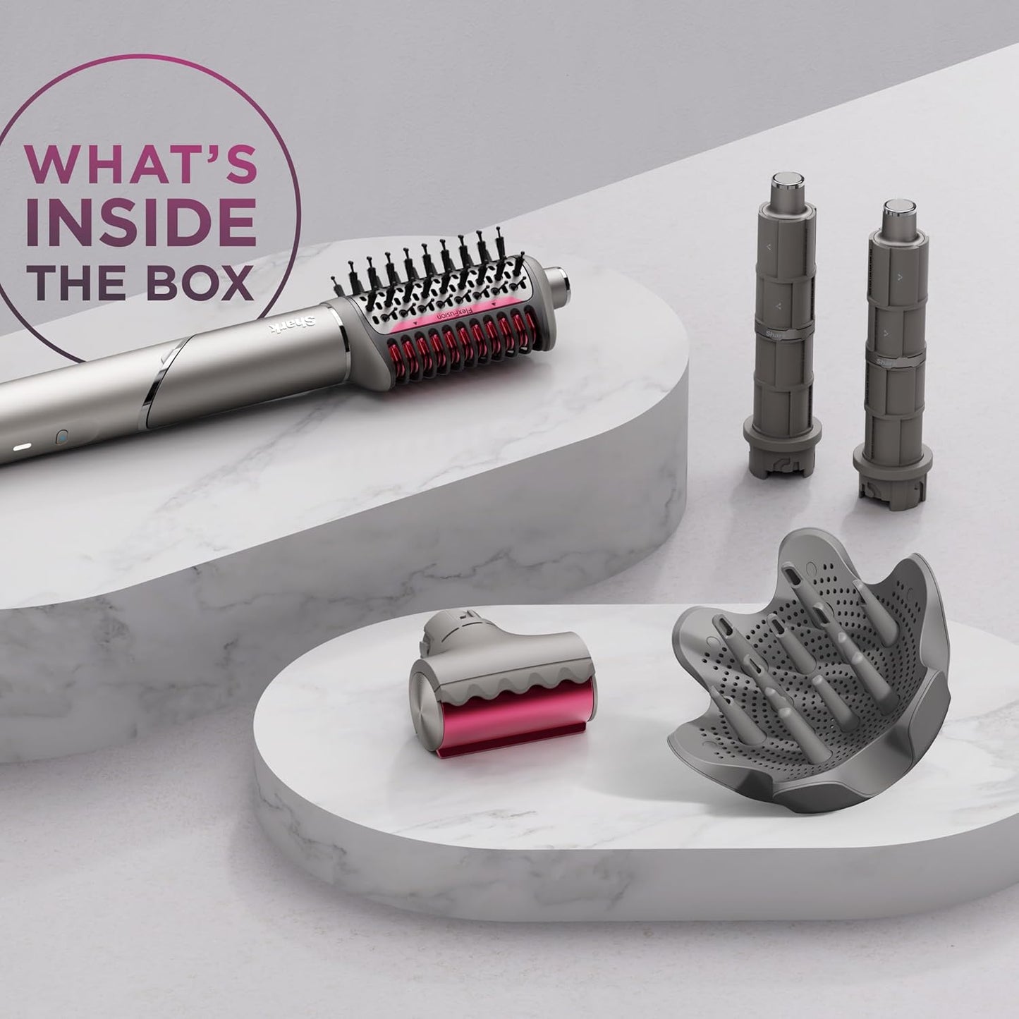 Shark FlexFusion Hair Dryer - Ceramic Air Styler with Auto-Wrap Curlers & Diffuser | HD642