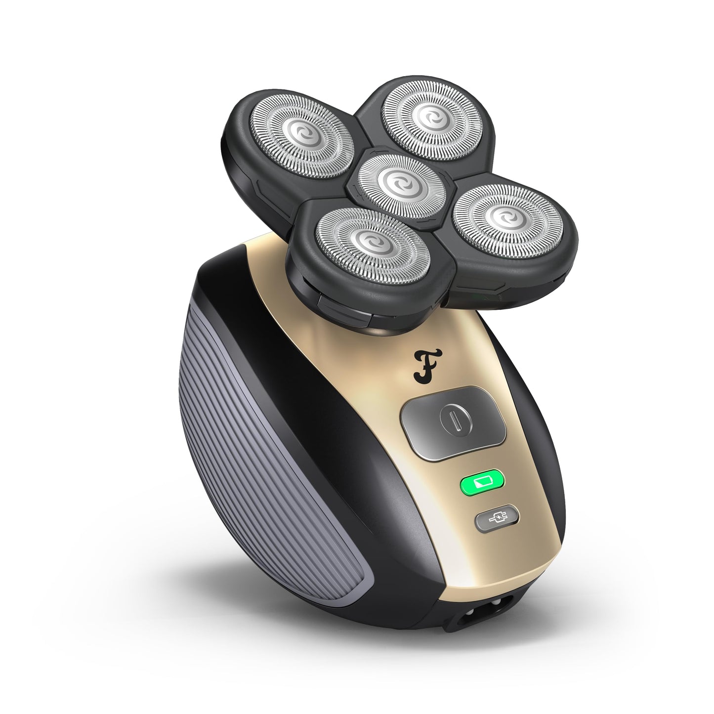 Freebird FlexSeries™ Shaving Kit with Travel Case and Blade - Fast, Smooth, Water-Resistant Electric Head Shaver with 5 Flexible Blades, USB Rechargeable, Ideal for Bald Men and Women