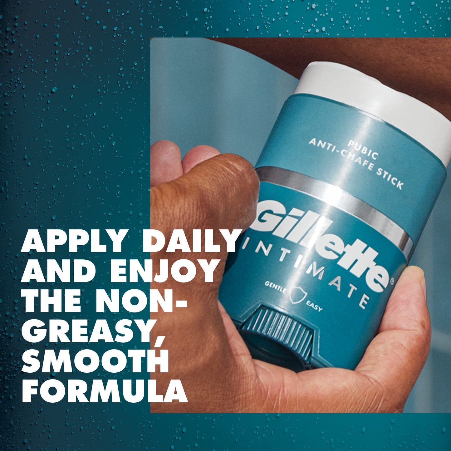 Gillette Intimate Men’s Pubic Hair Trimmer, SkinFirst Pubic Hair Trimmer for Men, Waterproof, with Anti Chafe Stick