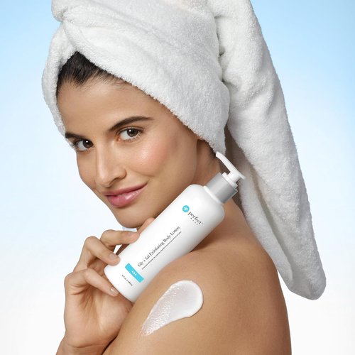 Perfect Image Gly + Sal Exfoliating Body Lotion - 8% Glycolic & 2% Salicylic Acid with Green Tea & Papaya, 8 oz