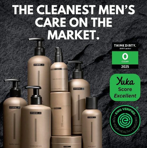 HygieneLab Men's Deodorant - Aluminum-Free, EWG Verified, Non-Toxic Odor Protection | Cedar Drift Scent
