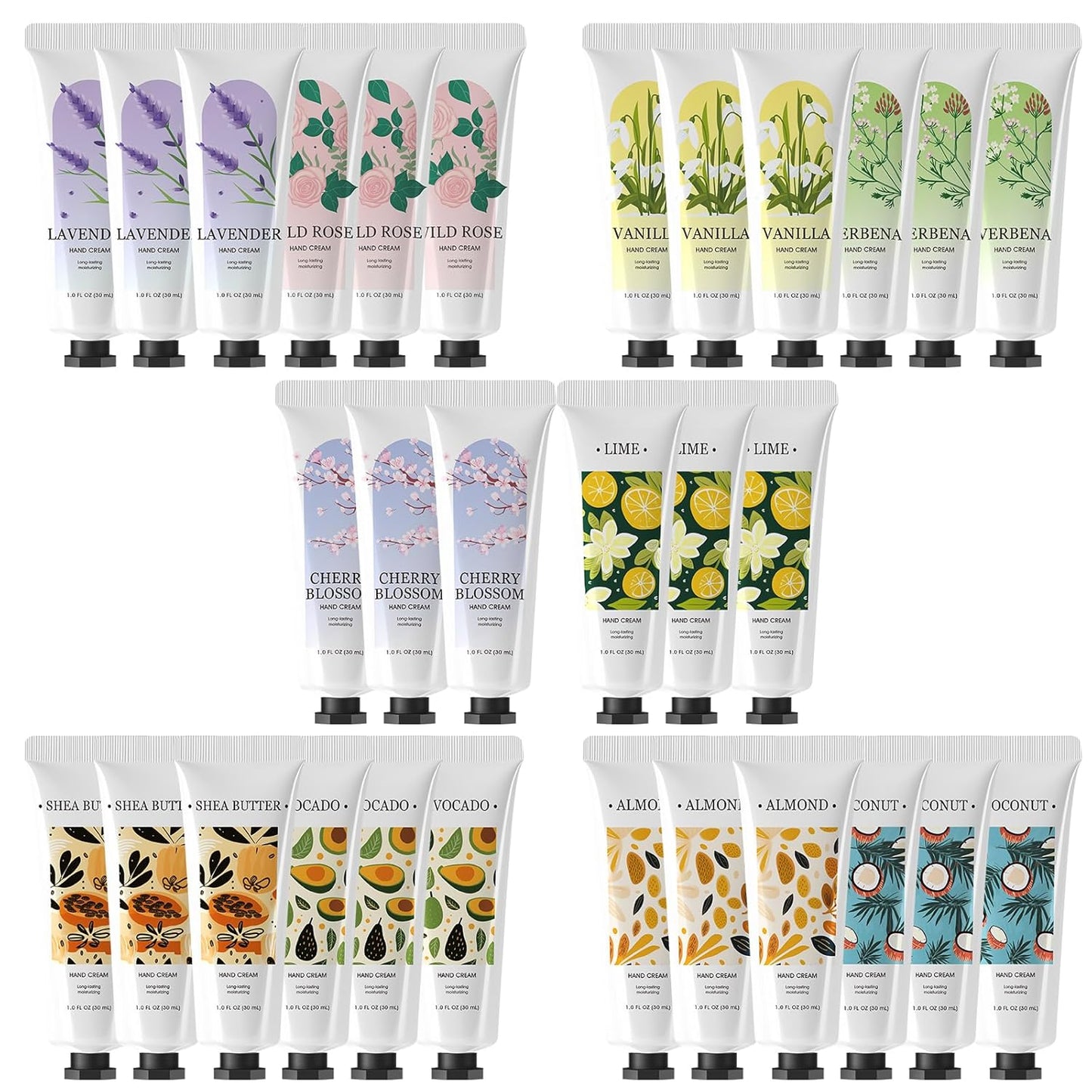BODY & EARTH Hand Cream Lotion - 30 Pack Mini Size | Perfect for Bridesmaid Gifts & Mother's Day