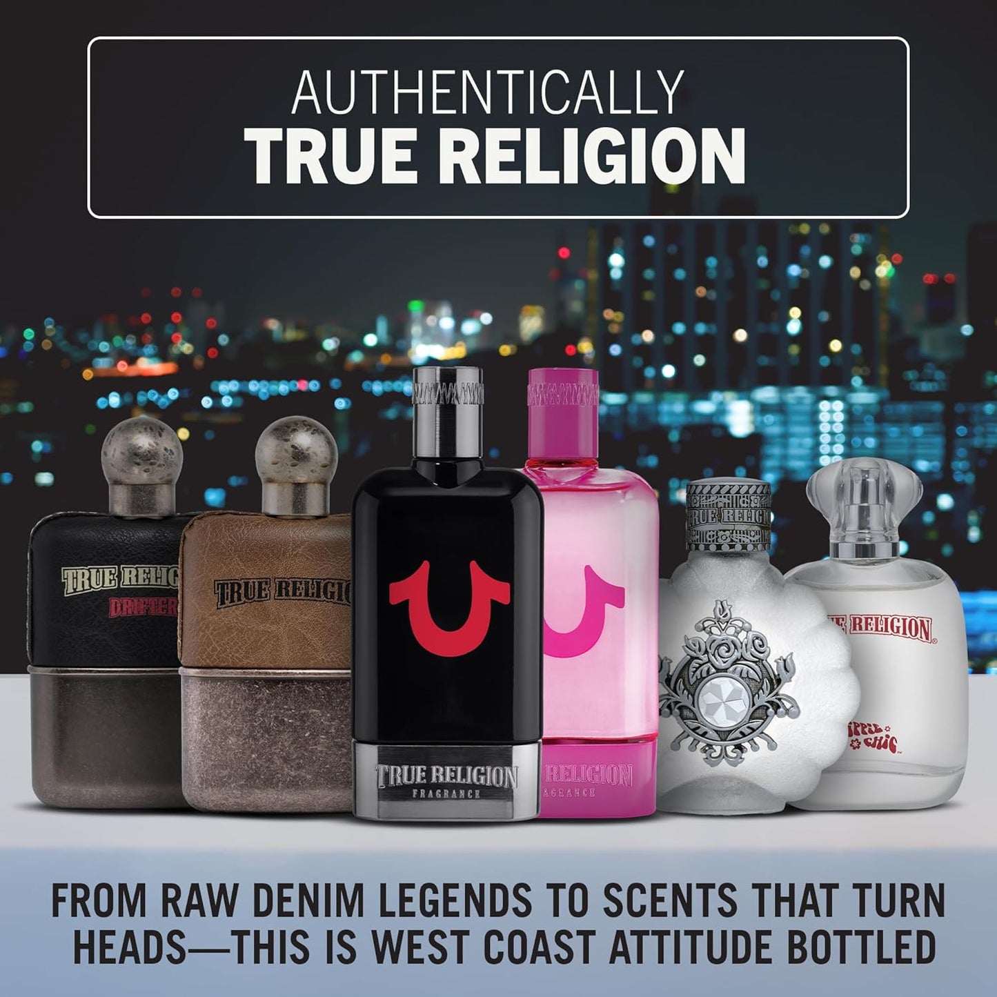 True Religion Men's Cologne - Long Lasting Eau de Toilette with Cardamom, Pepper & Cedarwood - 3.4 fl oz