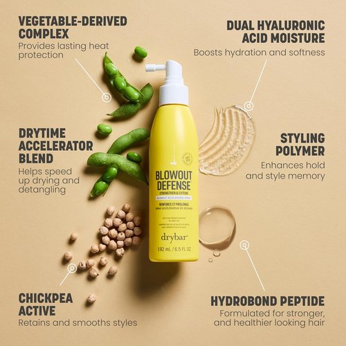 Drybar Blowout Defense Spray - Strengthen & Extend Blowouts | Speeds Drying & Reduces Breakage