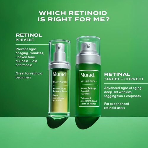 Murad Retinal ReSculpt Overnight Treatment - Advanced Face & Neck Serum for Deep Wrinkles & Sagging Skin