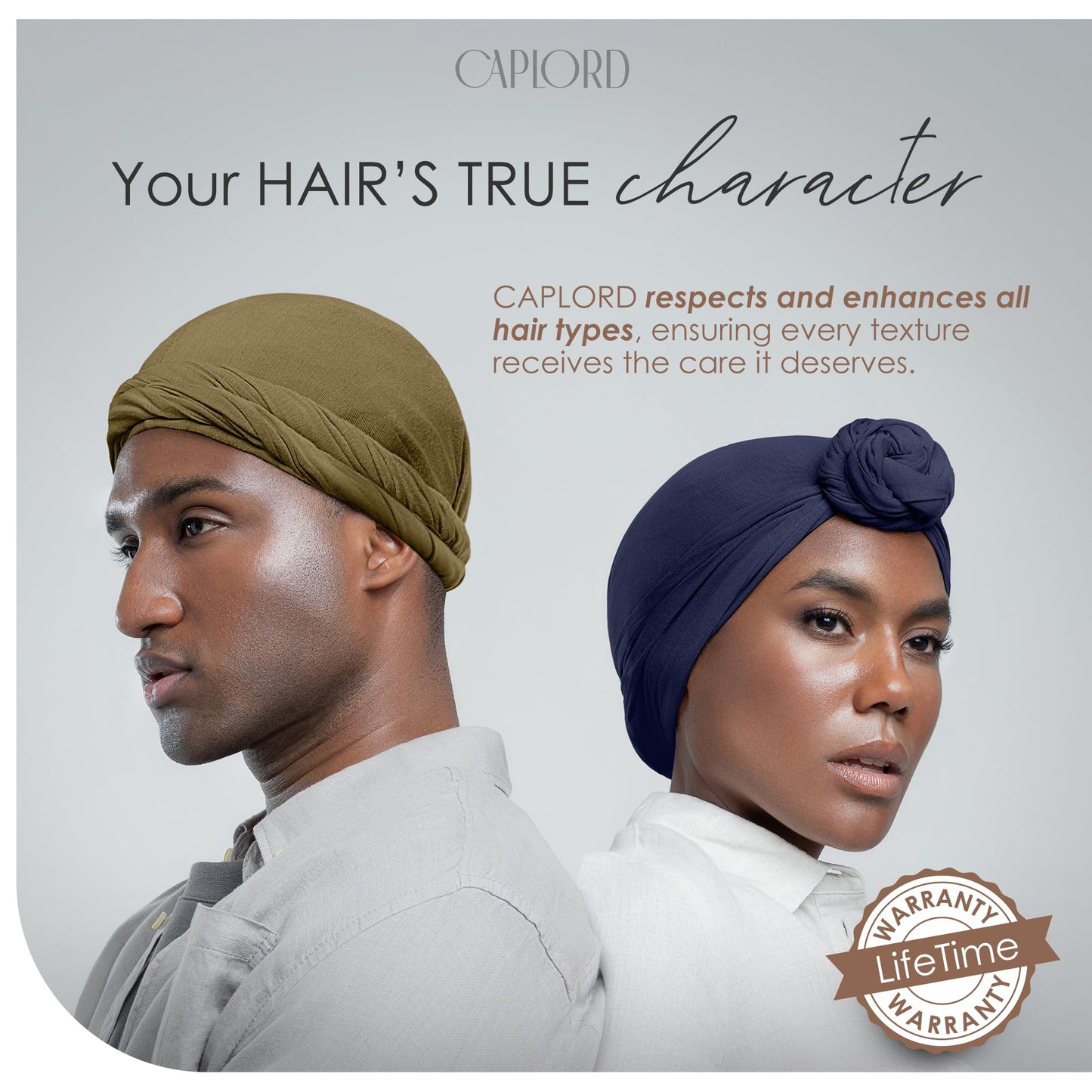 CAPLORD Silk Durag Satin Lined Halo Turban Head Wrap Pre-Tied Skull Cap for Men and Women Sleeping Bonnet Hair Cover Chemo Hair Loss Hat Night Bonnet Olive Green