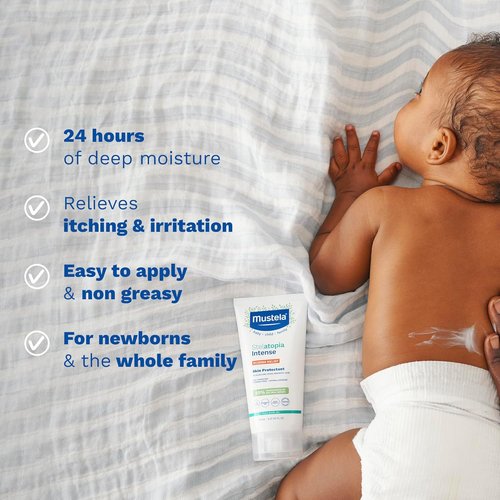 Mustela Eczema Relief Cream - Fragrance-Free Moisturizing Lotion with Colloidal Oatmeal | 5.07 fl. oz. for Dry, Itchy Skin