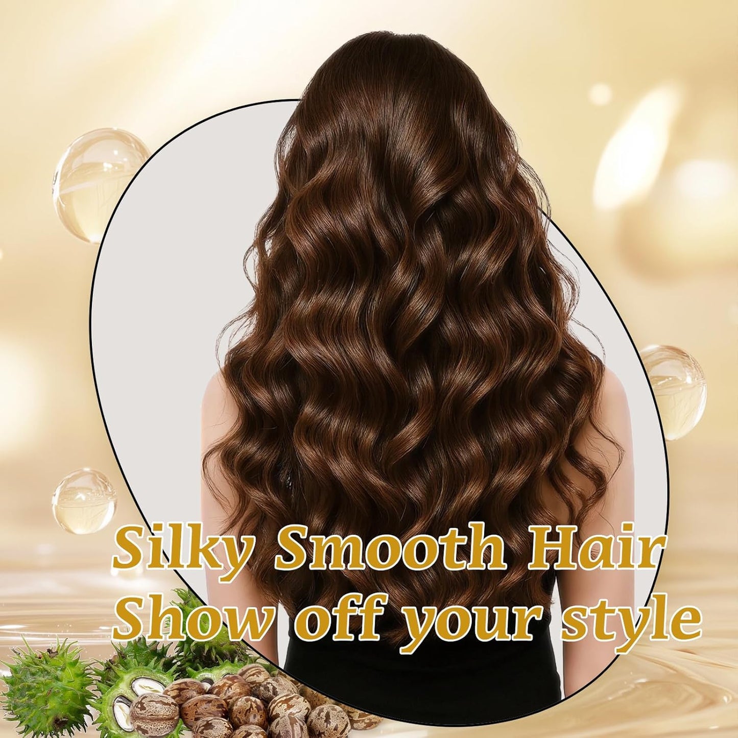 Skiennix Moisturizing Detangler Spray - Curly Hair Care with Rice Water & Keratin | 6.08 oz
