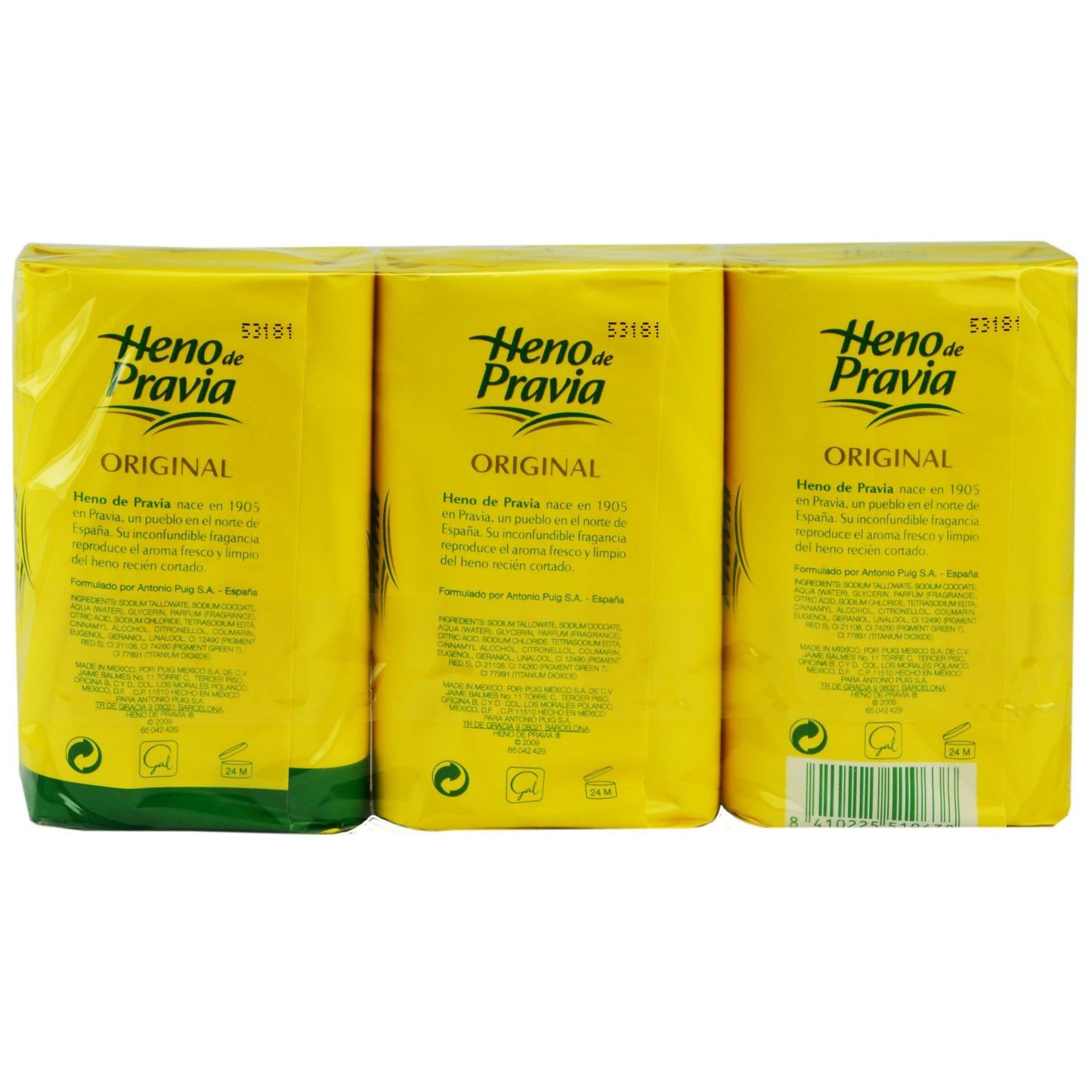 HENO DE PRAVIA - 4 SETS OF 2 SOAPS PLUS 1 FREE 4 OZ. 4-PACK (12 SOAPS)