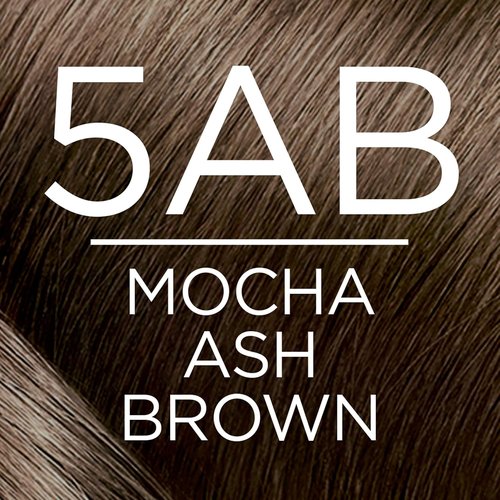 L'Oreal Paris Excellence Creme Hair Color - 5AB Mocha Ash Brown | 100% Gray Coverage, Pack of 3