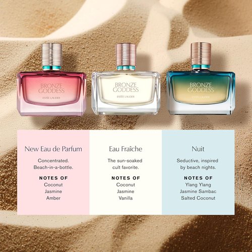 Estée Lauder Bronze Goddess Eau Fraîche Spray with Notes of Tiare Flower, Creamy Coconut, Amber, Sandalwood & Vanilla | Perfumes for Women