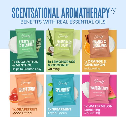 Cleverfy Shower Steamers Aromatherapy - Mothers Day Gifts for Mom, Wife from Husband, Grandma, Daughter and Sister - Birthday Gifts for Women, Mom, Teens, Girlfriend and Her - 6 Tablets