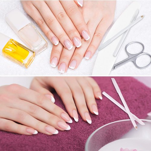 Maitys Nail Whitening Pencil - 2-in-1 White Nail Tool with Cuticle Pusher for DIY Manicure