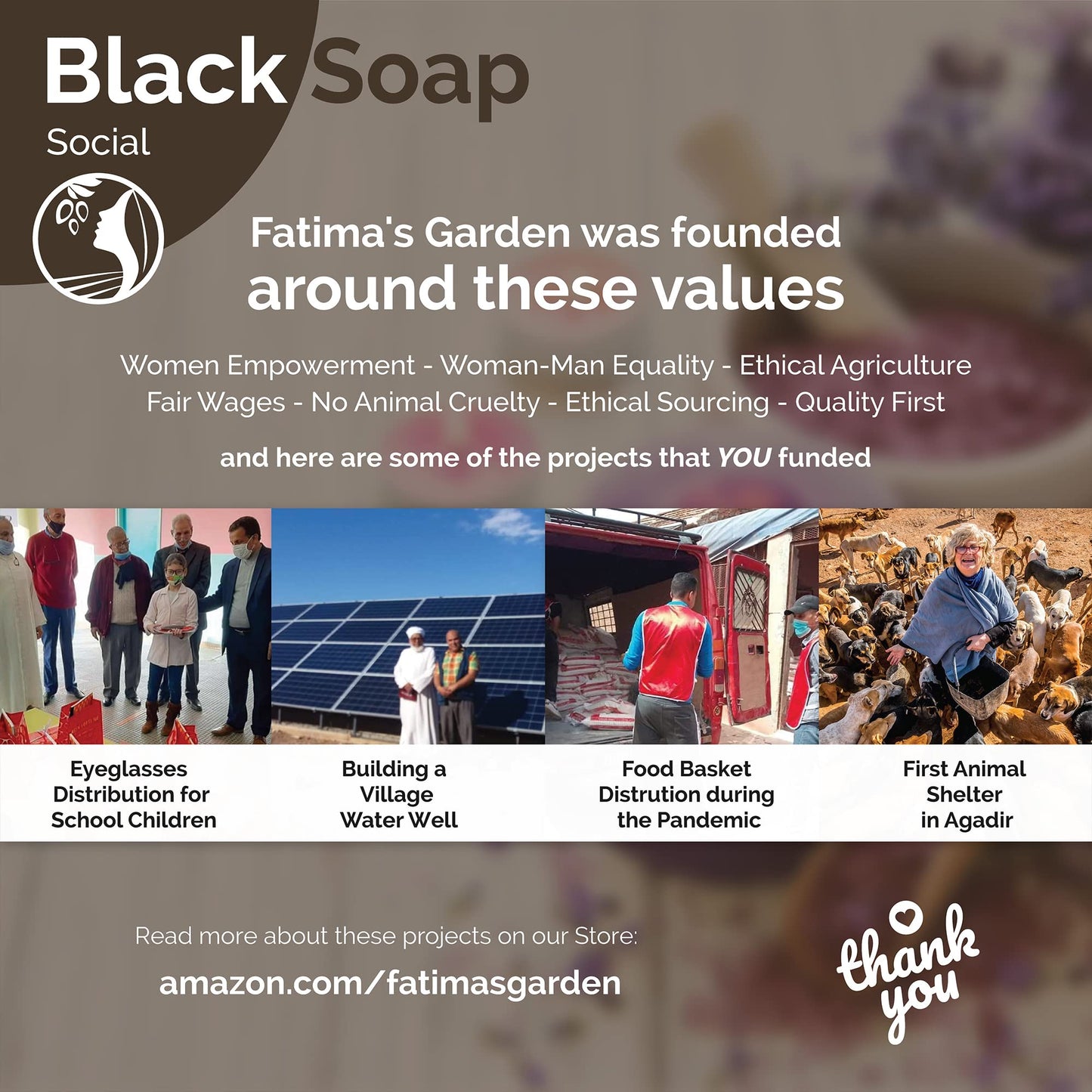 Fatima's Garden Eucalyptus Black Soap - Purifying Cleanser, 450g