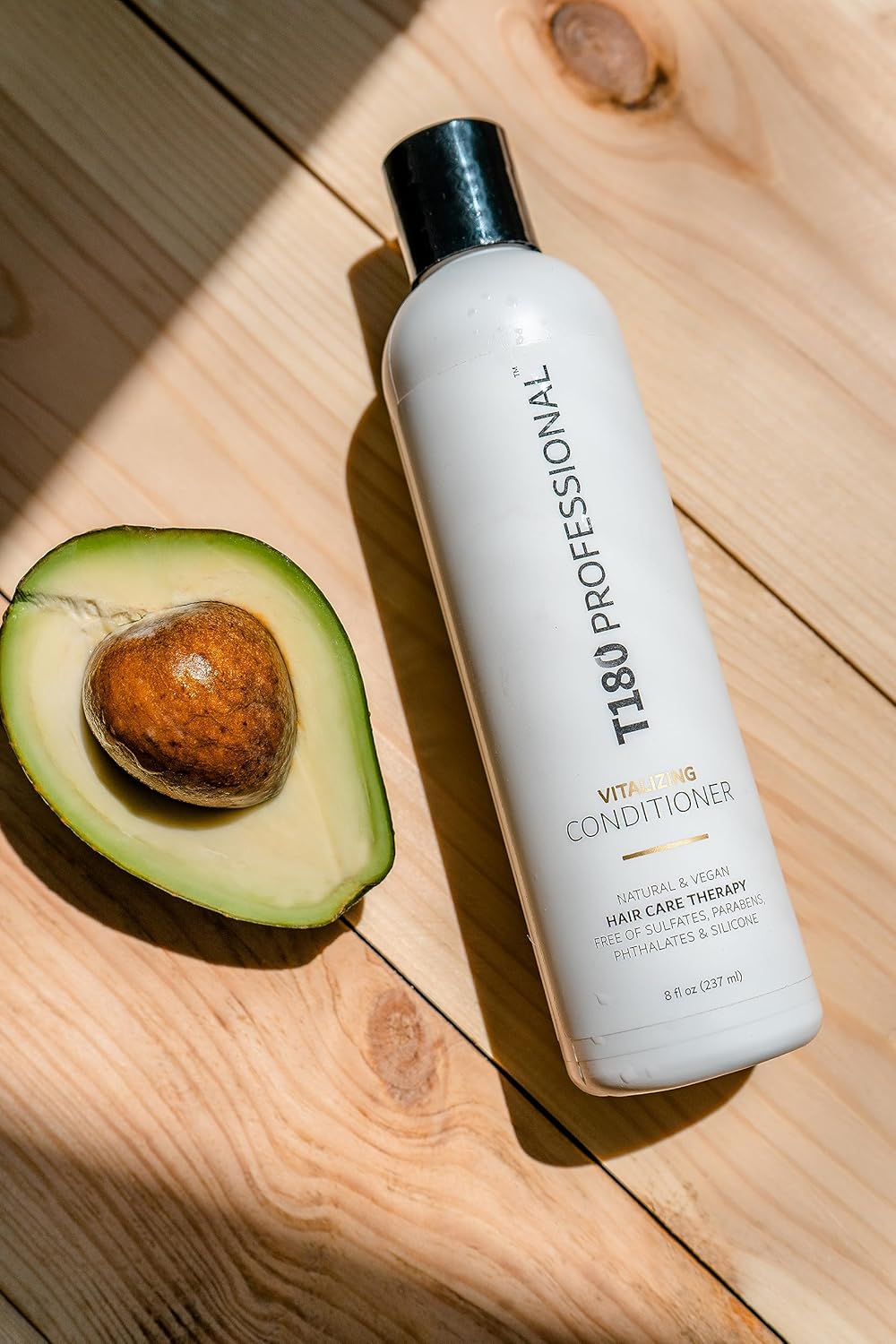 Vitalizing Hair Conditioner - Frizz Control Vegan Formula for All Hair Types - Deeply Moisturizing, Sulfate-Free - 4 fl oz