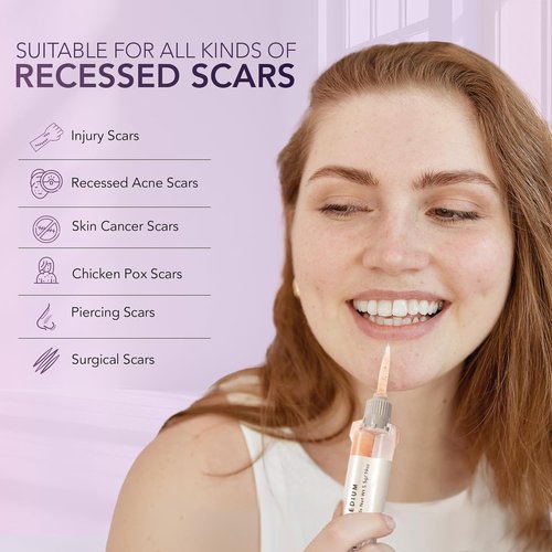 Dermaflage Scar Filler Refill - 4 Applicators for Flawless Skin Coverage