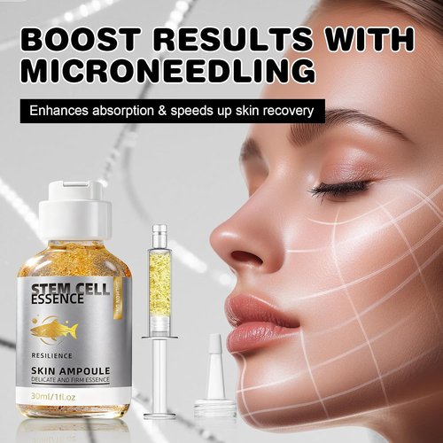 **Skiennix Salmon DNA Serum - Anti-Aging Hydration Booster for Face & Body | Brightening & Firming Microneedling Serum**
