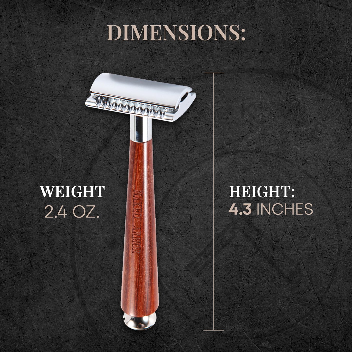 Complete Safety Razor Kit - Includes Mahogany Wood Safety Razor, Closed Comb Double Edge Razor, Safety Razor Stand, Mahogany Shaving Brush, Organic Soap, Shaving Bowl, Shaving Kit For Men, Great Gift