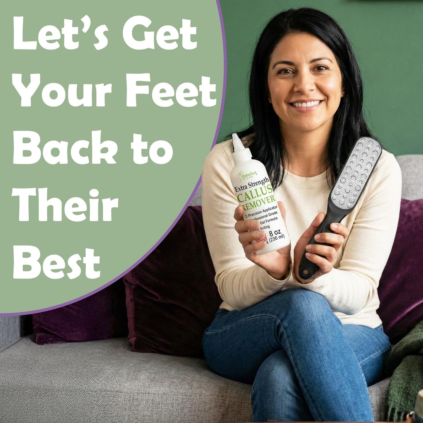 Skiennix Callus Remover Gel - Extra Strength 8 oz Foot Care with Double-Sided File & Spa Kit